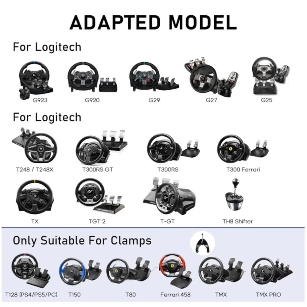 DIWANGUS Foldable Racing Wheel Stand Cockpit Logitech G29 G920 G923 PS5 PC